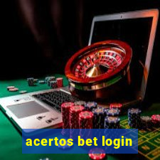 acertos bet login